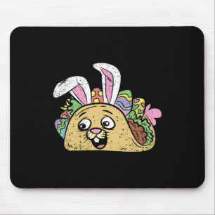 Bunny Taco Easter Funny Mexican Food Egg Hunting S Mouse Pad