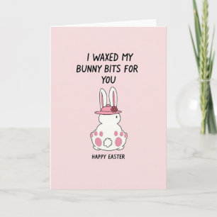 Bunny Tail Easter Funny Card