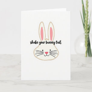 Bunny Tail Shake Greeting Card