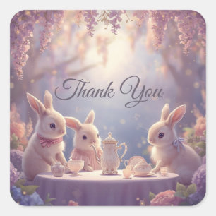 Bunny Tea Party Favour Stickers – Fairy Garden