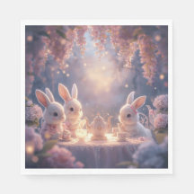 Bunny Tea Party Napkins – Dreamy Fairy Garden