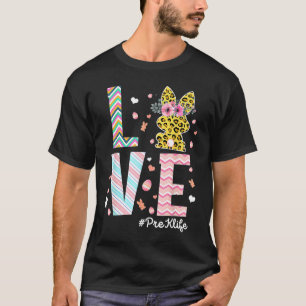Bunny  Teacher Love Easter Day Christian Religious T-Shirt