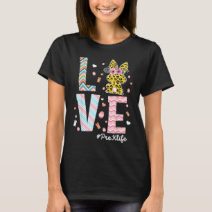 Bunny Teacher Love Easter Day Christian Religious T-Shirt