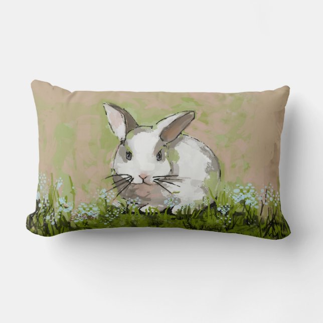 Bunny Throw Pillow (Front)
