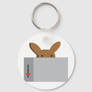 bunny toaster key ring