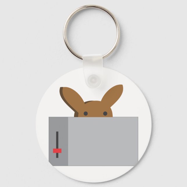bunny toaster key ring (Front)