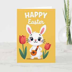 Bunny Tulip Celebration Card
