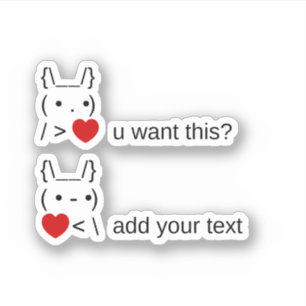 bunny u want this? / Customisable ASCII Text Art