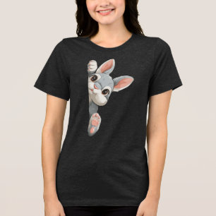 Bunny Watching You Tri-Blend Shirt
