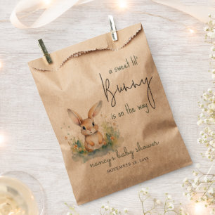 Bunny Watercolor Baby Shower Favour Bags