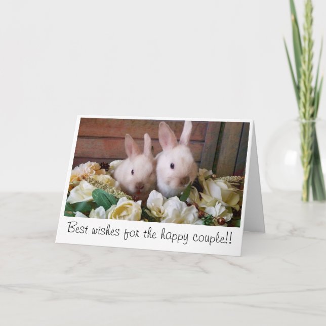 Bunny Wedding Card (Front)