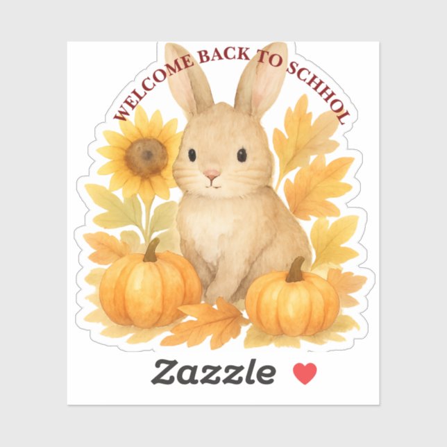 Bunny Welcome Back To School (Sheet)