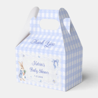 Bunny Whimsical Rabbit Blue Baby Shower Favour Box
