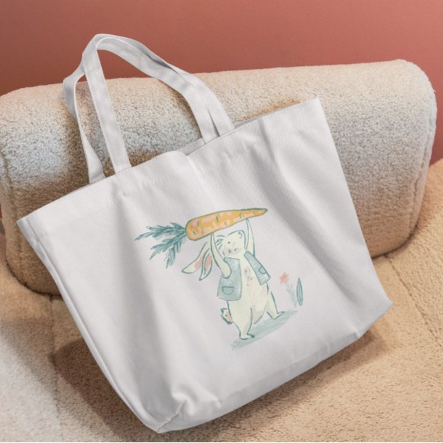Bunny With Carrot Tote Bag   (Creator Uploaded)