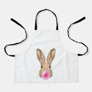 Bunny with Chewing gum Apron