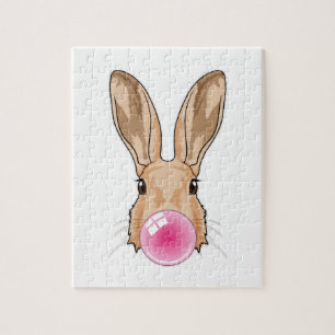 Bunny with Chewing gum Jigsaw Puzzle