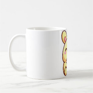 Bunny with cupcake coffee mug