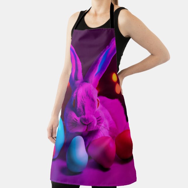 bunny with easter eggs apron (Insitu)