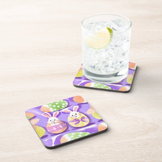 bunny with easter eggs coaster (Right Side)