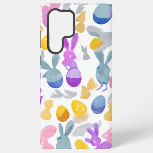 bunny with easter eggs samsung galaxy case