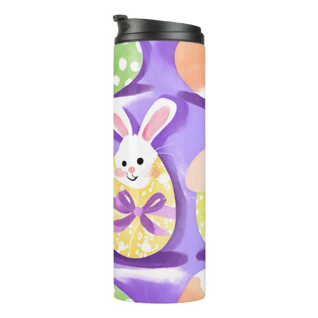 bunny with easter eggs thermal tumbler (Rotated Right)