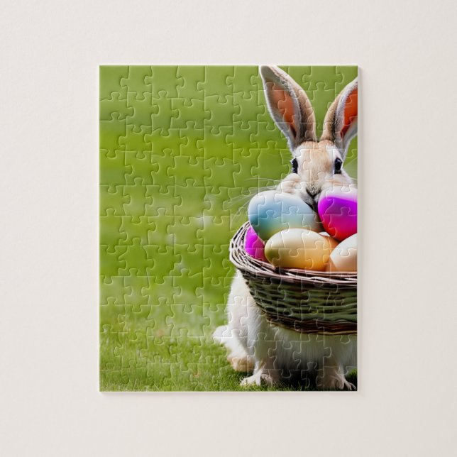 Bunny with Eggs Jigsaw Puzzle (Vertical)