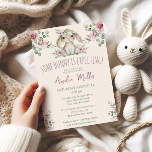 Bunny Woodland Forest Animal Watercolor Invitation