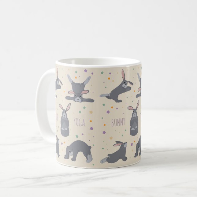 Bunny Yoga Coffee Mug (Front Left)