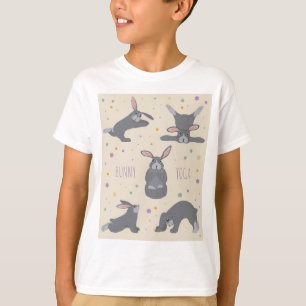 Bunny Yoga Poses Funny Rabbit T-Shirt