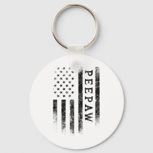 Bunnyaw Patriotic American Usa Flag Father's Day B Key Ring