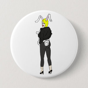 bunnygirl 7.5 cm round badge