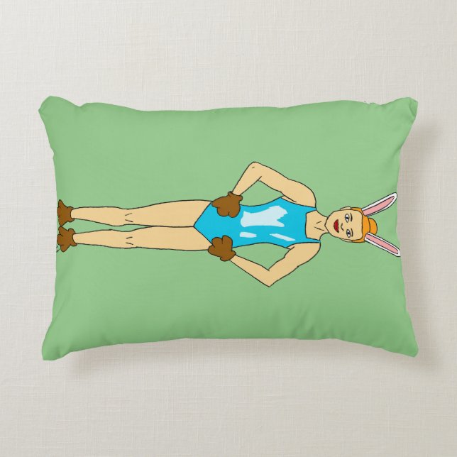 bunnygirl accent pillow (Front)