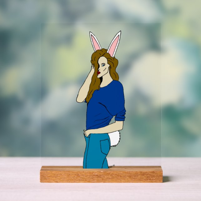 bunnygirl  acrylic sign (Neutral)