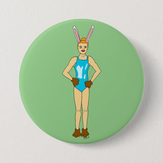 bunnygirl button (Front)