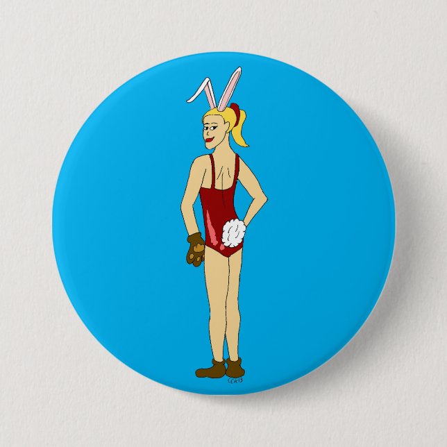 bunnygirl button (Front)