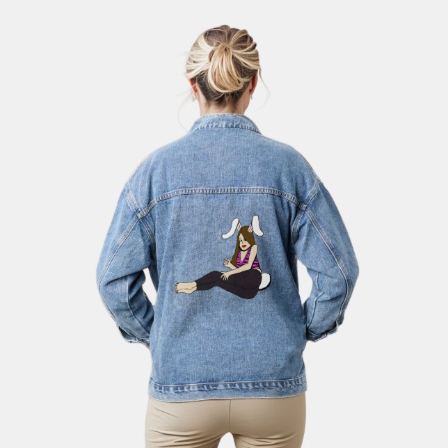 bunnygirl denim jacket (Model)