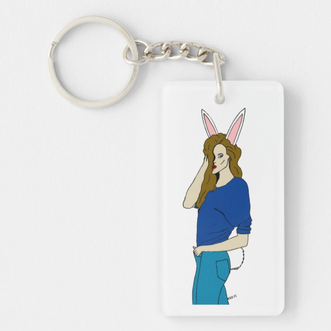 bunnygirl  key ring (Front)