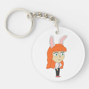 bunnygirl  key ring