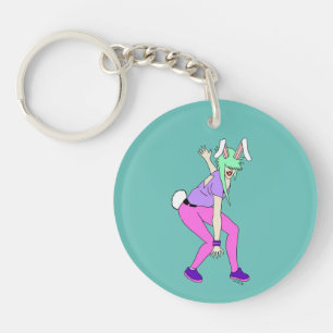 bunnygirl key ring