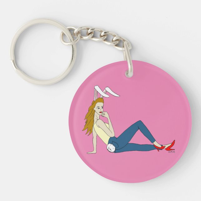 bunnygirl  keychain (Front)