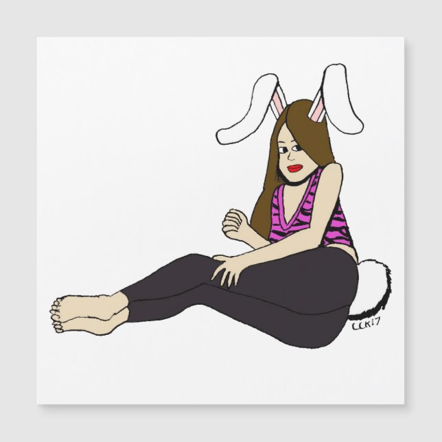 bunnygirl  magnet (Front)