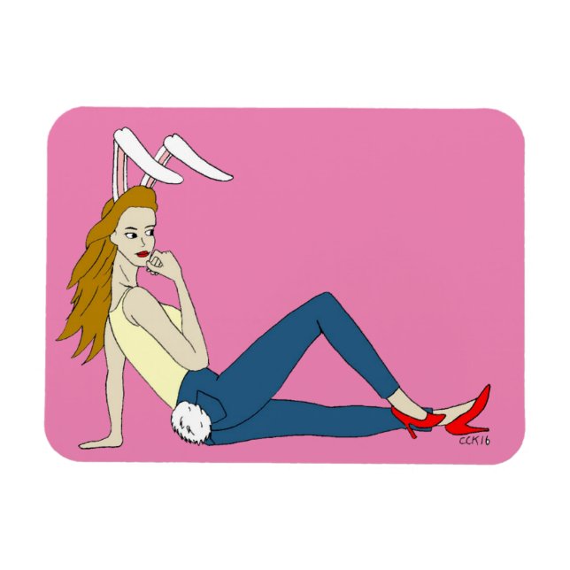 bunnygirl   magnet (Horizontal)