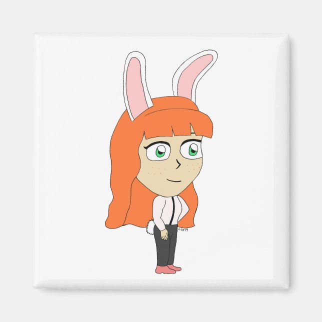 bunnygirl  magnet (Front)