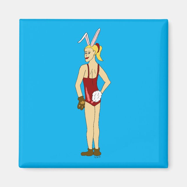bunnygirl magnet (Front)