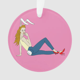 bunnygirl ornament