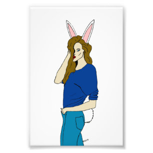 bunnygirl  photo print