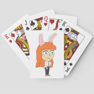 bunnygirl playing cards