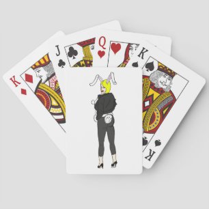 bunnygirl playing cards
