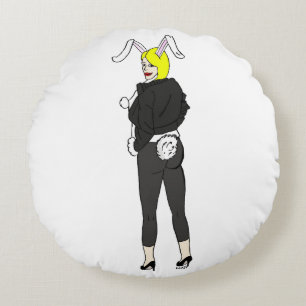 bunnygirl round cushion