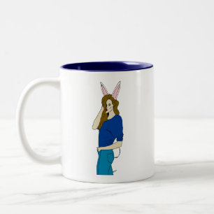 bunnygirl Two-Tone coffee mug